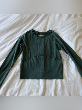 Free People Green Long Sleeve - Small
